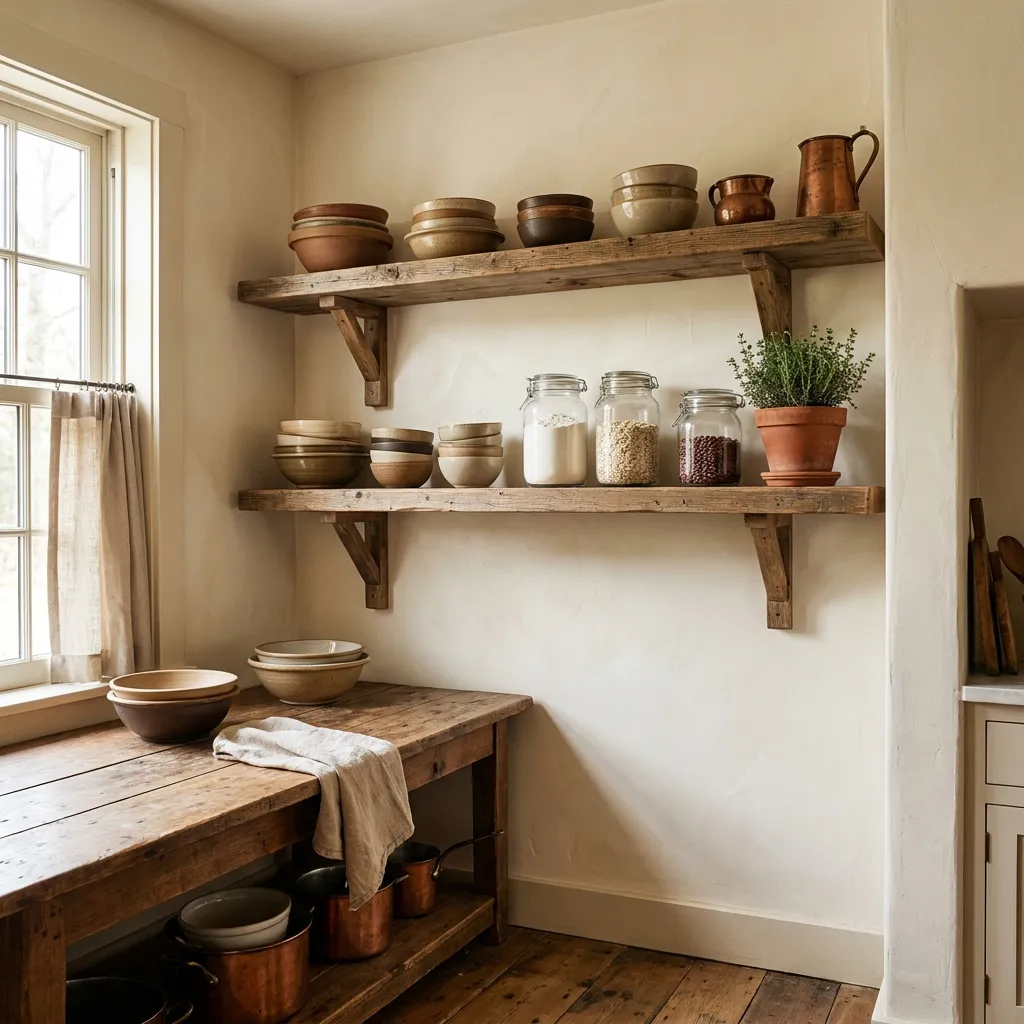 Open Wood Shelving